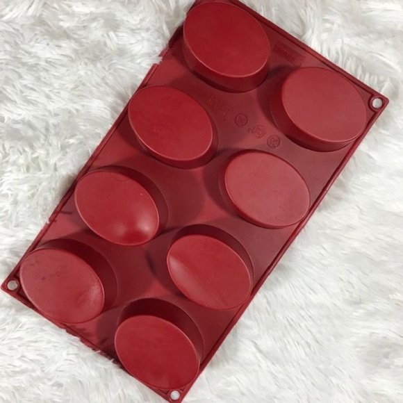 Set of 3 Silicone Sunflower Square Oval Cupcake Soap Muffin Molds - Picture 6 of 9